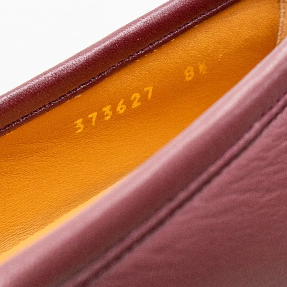 Gucci Horsebit Loafers Burgundy Leather Gold Hardware Mens UK 8.5 US 9.5